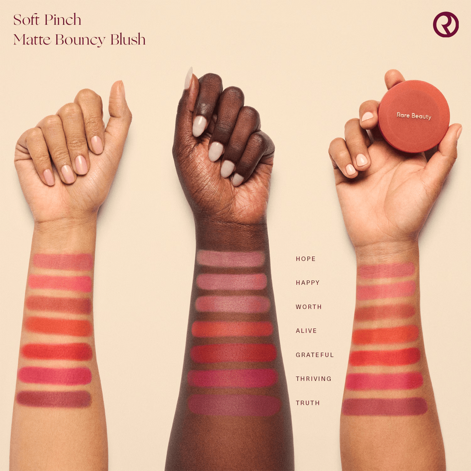 Rare Beauty Soft Pinch Matte Bouncy Blush - Krem Pudra Allık