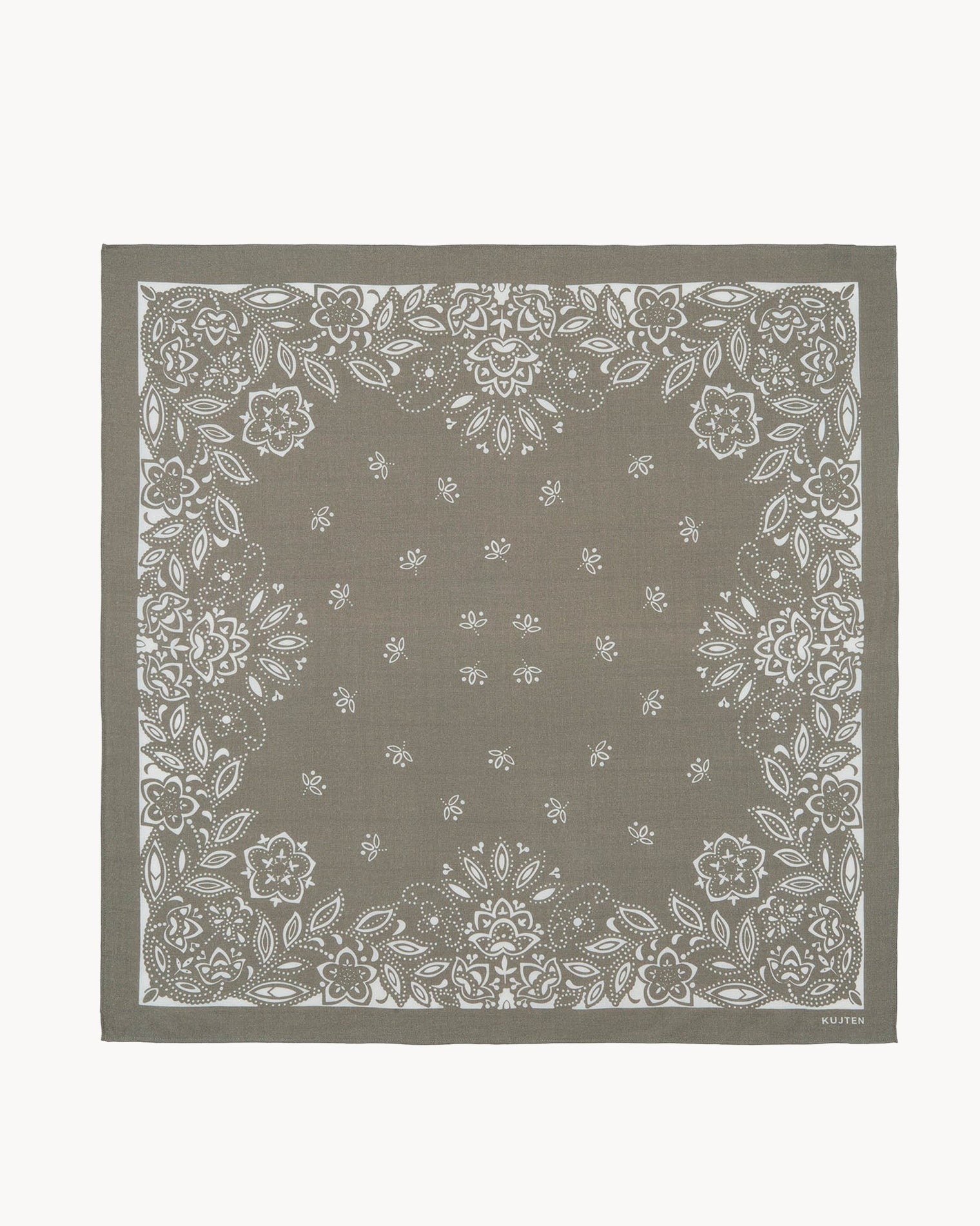 KUJTEN Large Bandana Helia Marl Khaki - Bandana