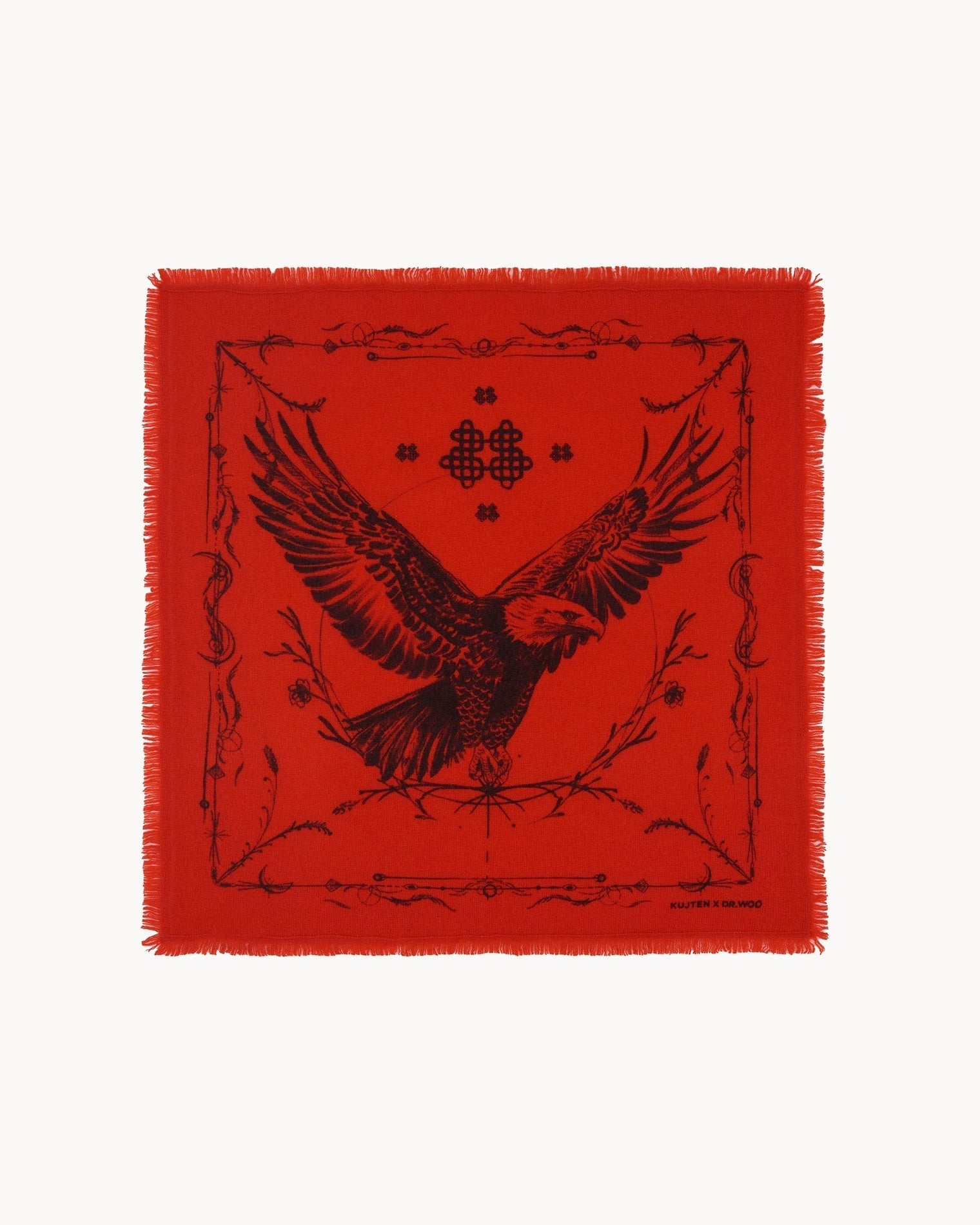 KUJTEN Small Bandana Hilo Red Orange - Bandana