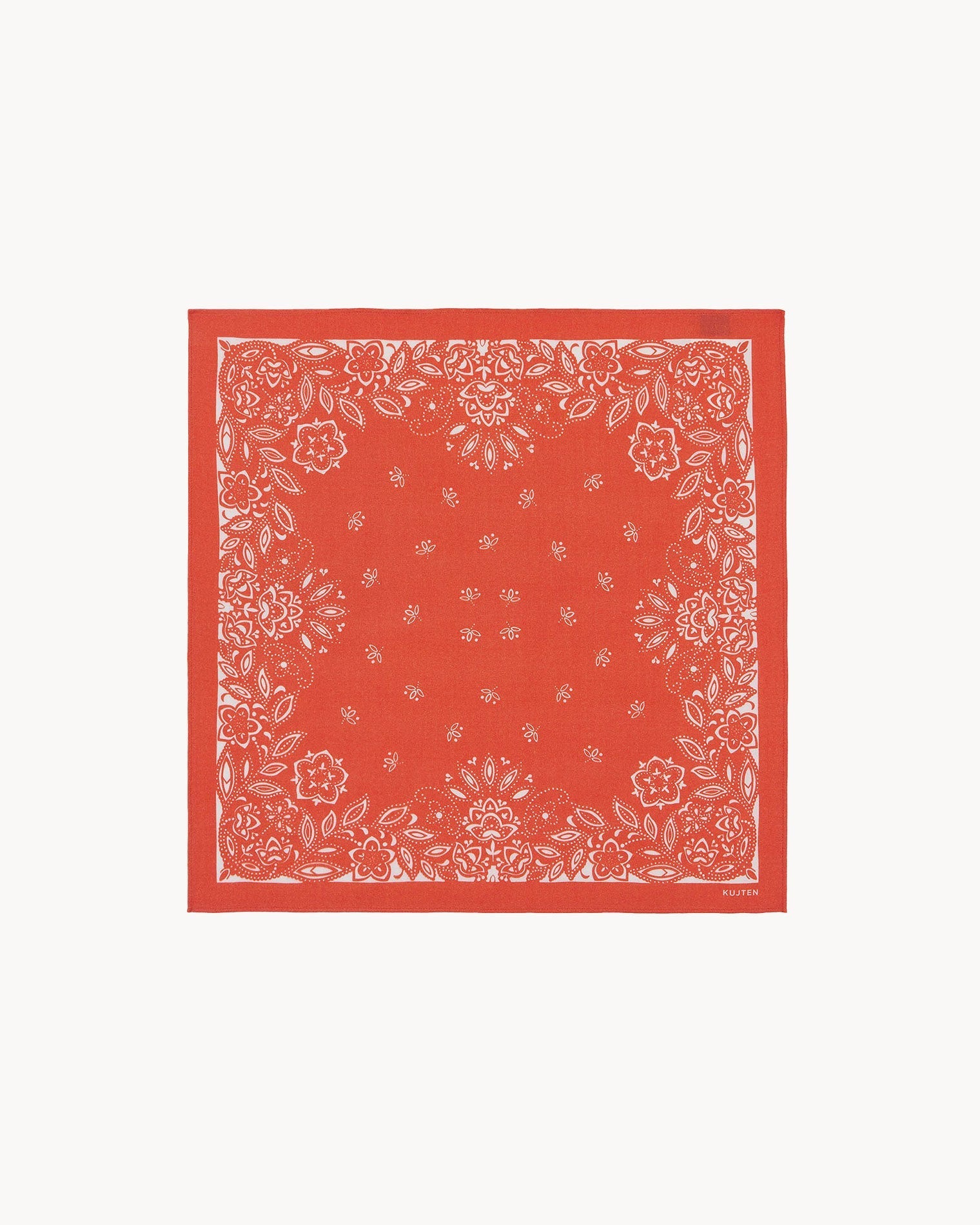 KUJTEN Small Bandana Heli Hibiscus Orange - Bandana