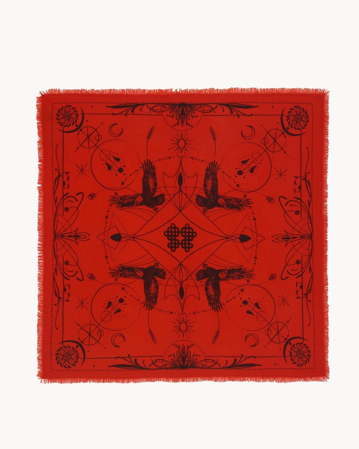 KUJTEN Large Bandana Hiloki Red Orange - Bandana