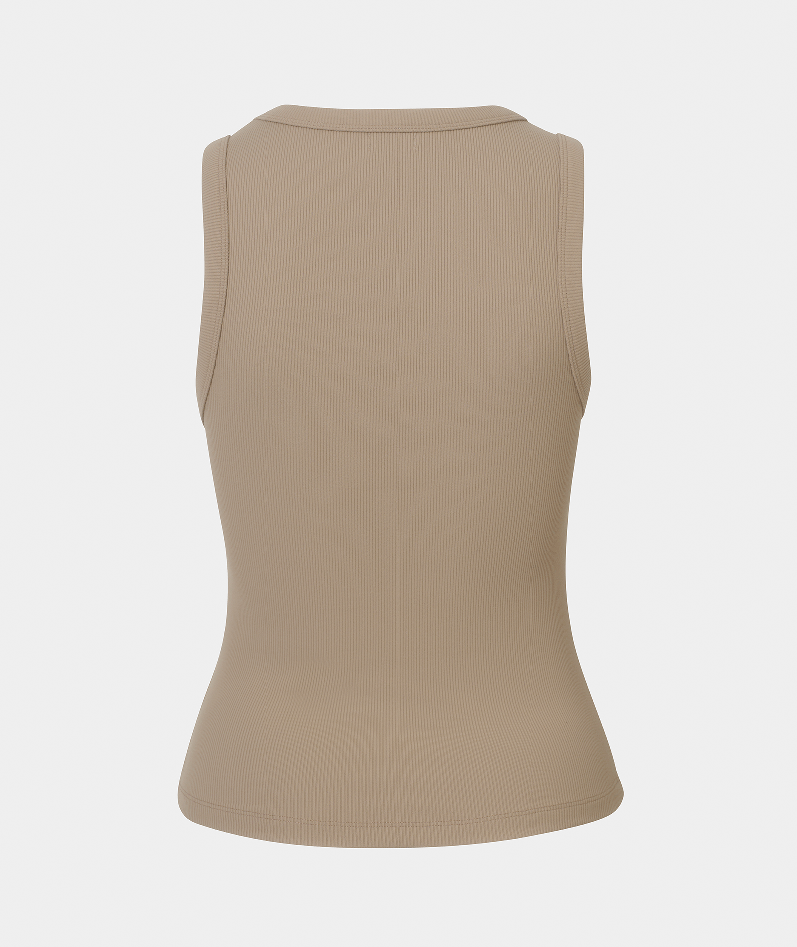 VEHLA RIBBED TANK - TAUPE - Ribbed Atlet