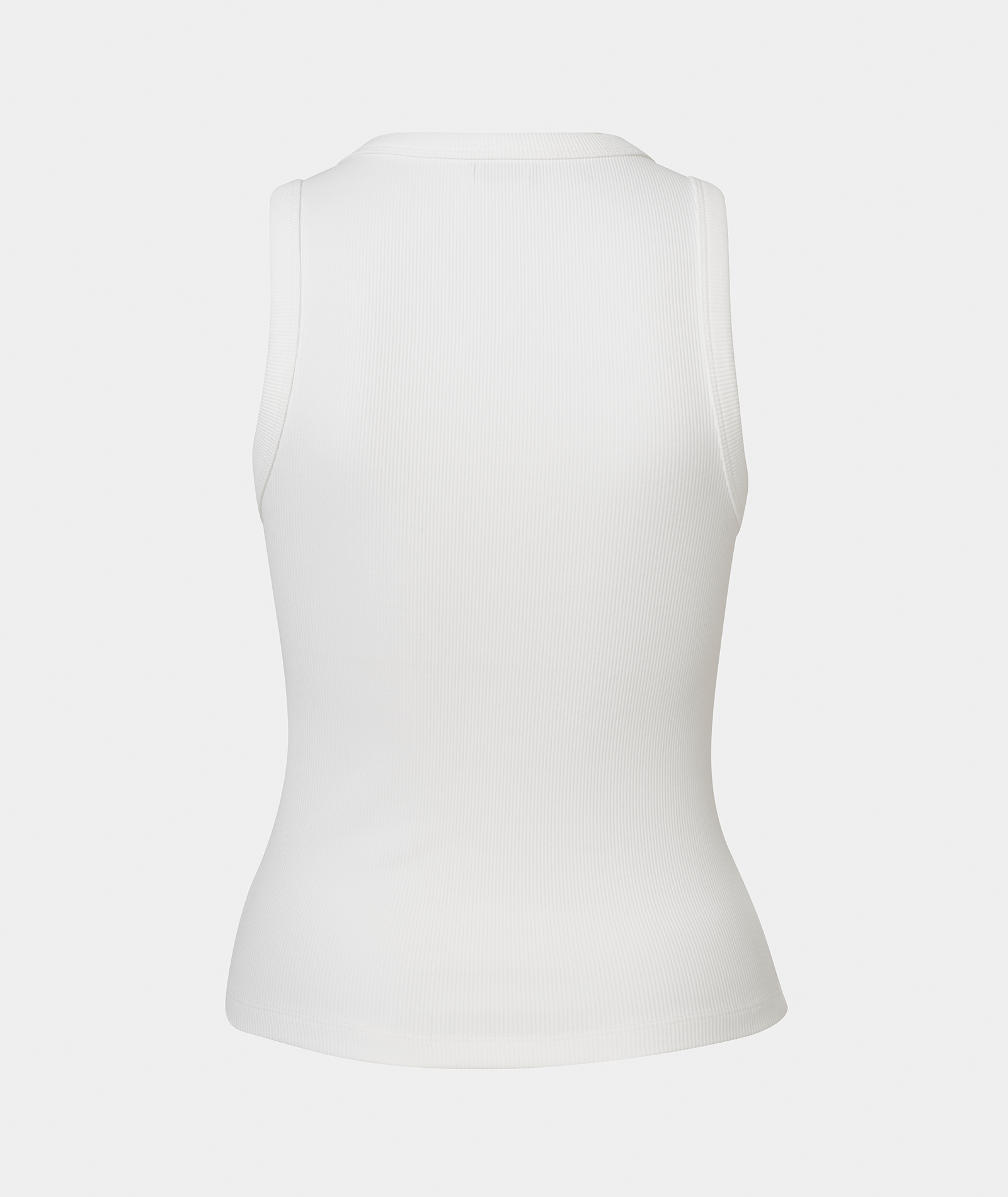 VEHLA RIBBED TANK - SNOW - Ribbed Atlet