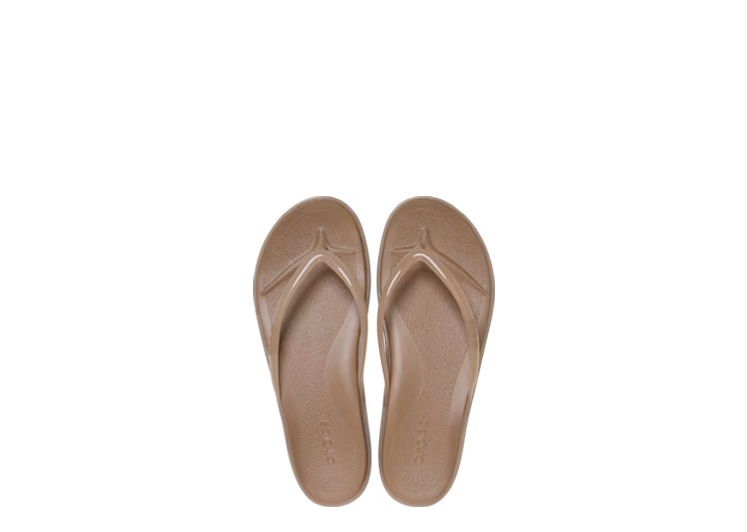 Crocs Miami Jelly Round Toe Flip Milk Chocolate Jelly