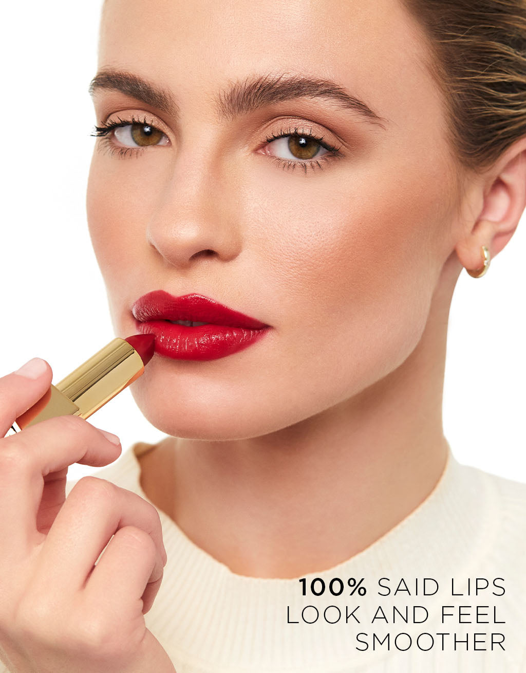 Hourglass Unlocked Satin Crème Lipstick Red - Ruj