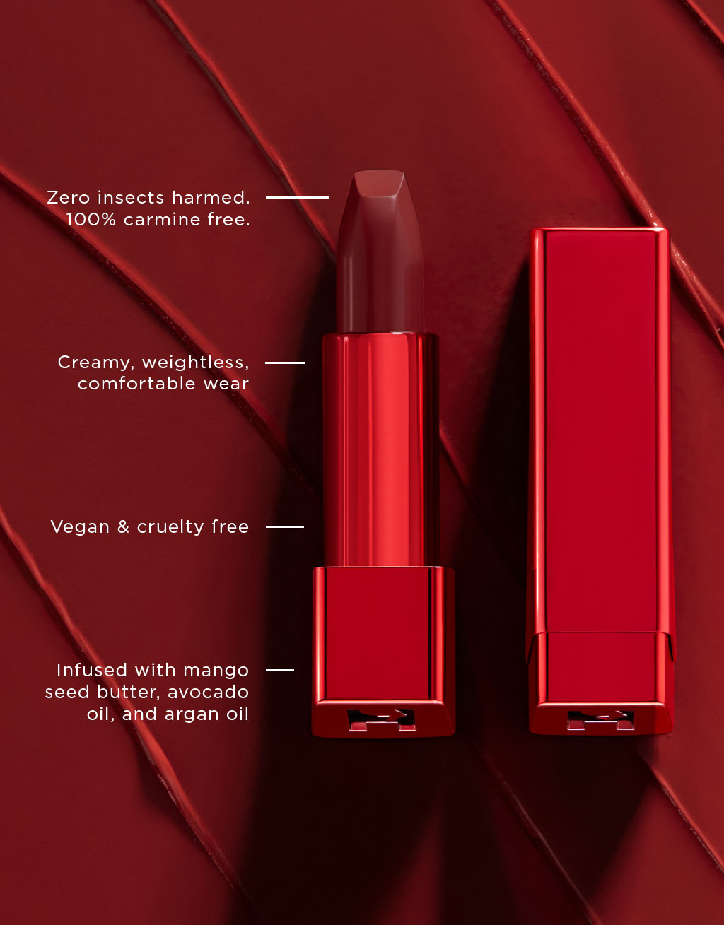 Hourglass Unlocked Satin Crème Lipstick Red - Ruj